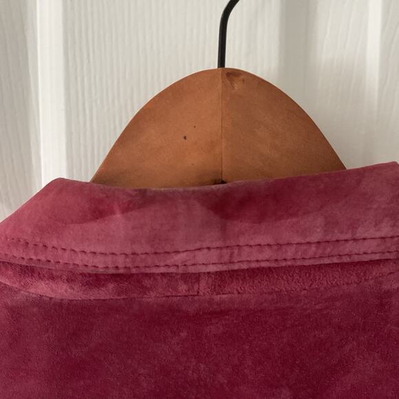 For Joseph Suede Jacket Women’s M Pink Button Front Lined Front Pockets Western - Picture 4 of 5